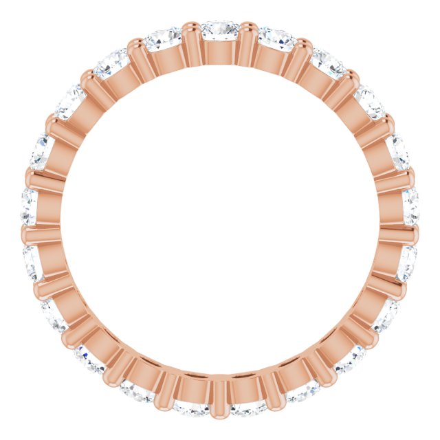 14K Rose 1 1/4 CTW Lab-Grown Diamond Eternity Band