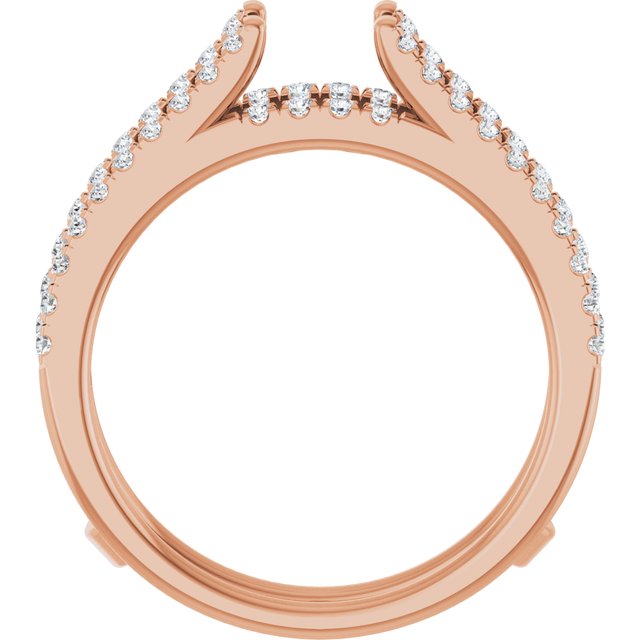 14K Rose 1/2 CTW Lab-Grown Diamond Ring Gurad