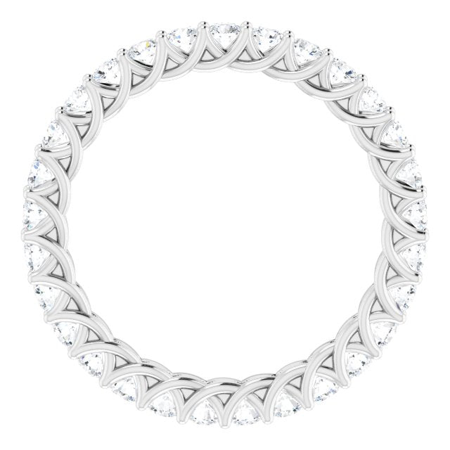14K White 7/8 CTW Lab-Grown Diamond Eternity Band