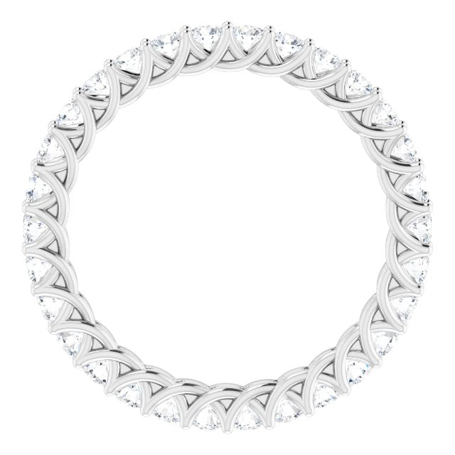 Platinum 9/10 CTW Lab-Grown Diamond Eternity Band