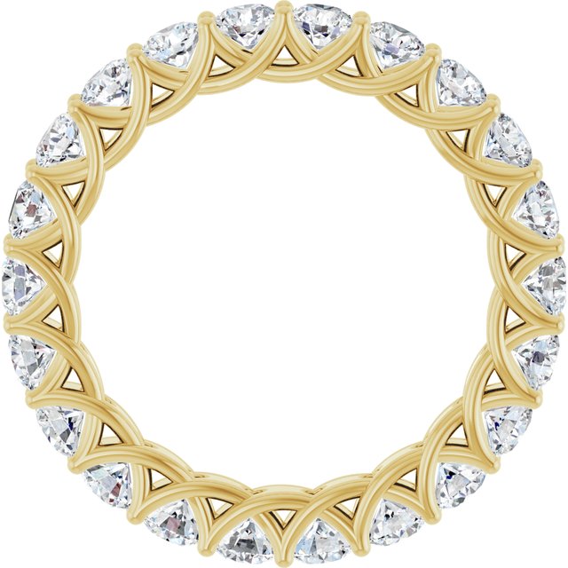 14K Yellow 1 7/8 CTW Lab-Grown Diamond Eternity Band