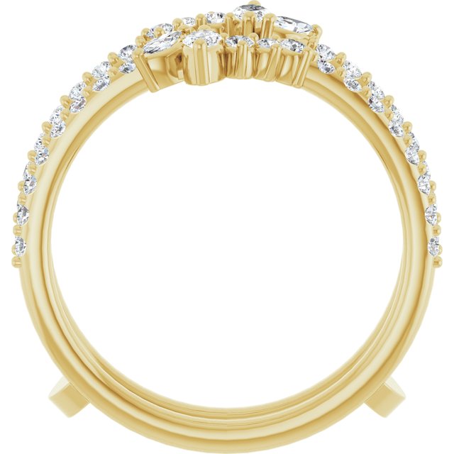 14K Yellow Lab-Grown Diamond Ring