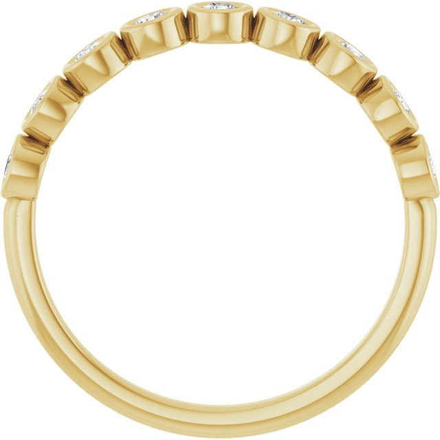 14K Yellow 1/4 CTW Lab-Grown Diamond Anniversary Band