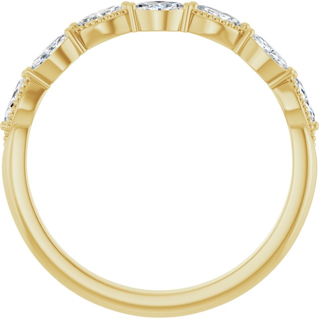 14K Yellow 1/3 CTW Lab-Grown Diamond Anniversary Band