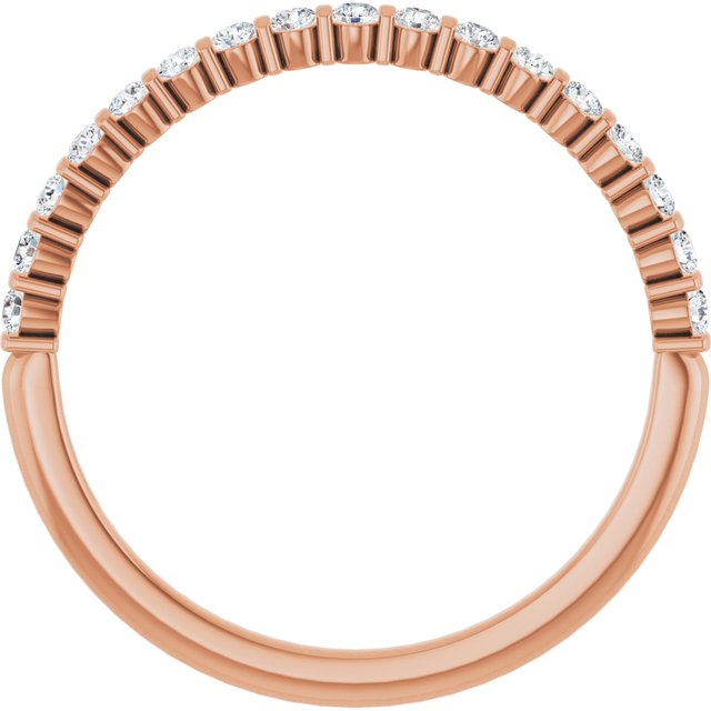 14K Rose 1/5 CTW Lab-Grown Diamond Anniversary Band