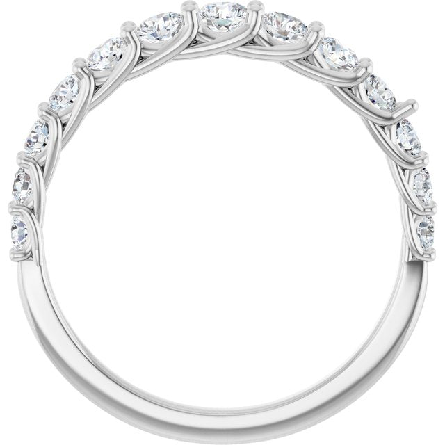 Platinum 3/4 CTW Lab-Grown Diamond Anniversary Band