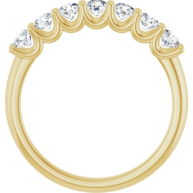 14K Yellow 5/8 CTW Lab-Grown Diamond Anniversary Band