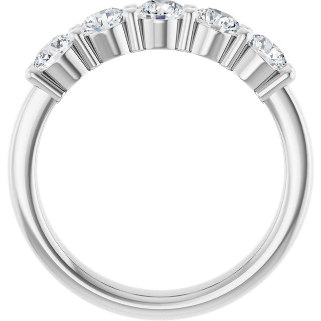 14K White 1/3 CTW Lab-Grown Diamond Anniversary Band