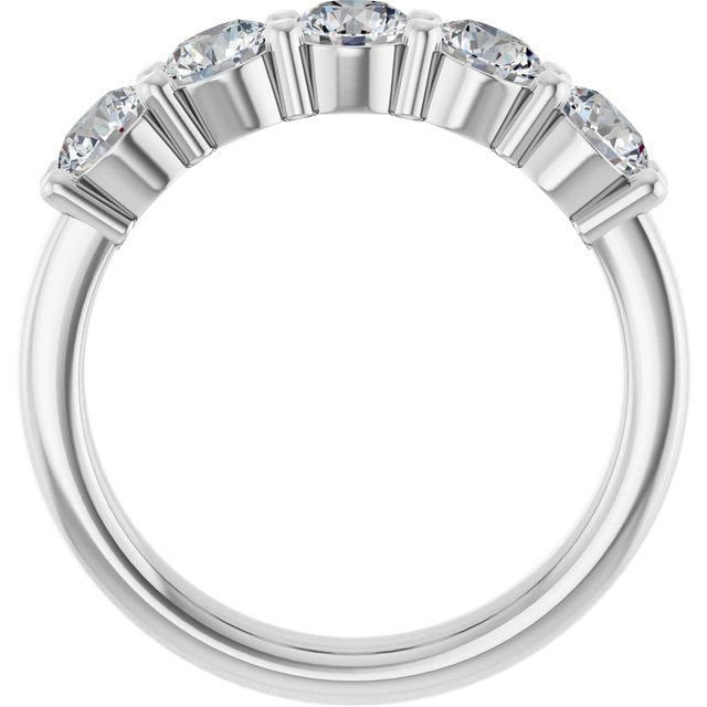 Platinum 1 1/4 CTW Lab-Grown Diamond Anniversary Band