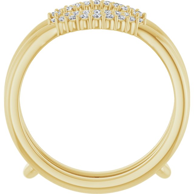 14K Yellow 1/5 CTW Lab-Grown Diamond Ring Guard