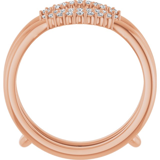 14K Rose 1/5 CTW Lab-Grown Diamond Ring Guard
