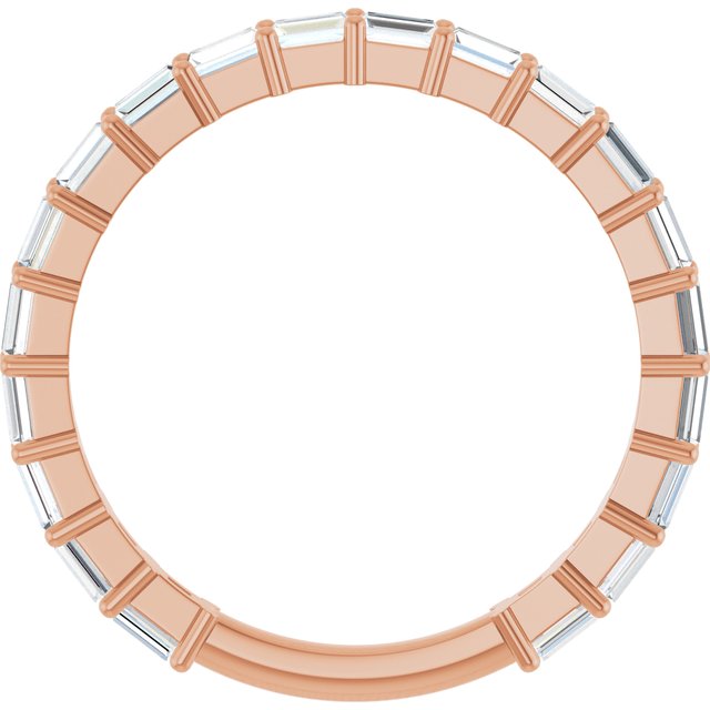 14K Rose 5/8 CTW Lab-Grown Diamond Anniversary Band