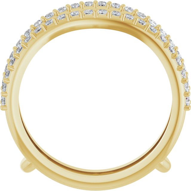 14K Yellow 1/3 CTW Lab-Grown Diamond Ring Guard