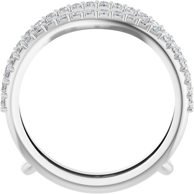 14K White 1/3 CTW Lab-Grown Diamond Ring Guard