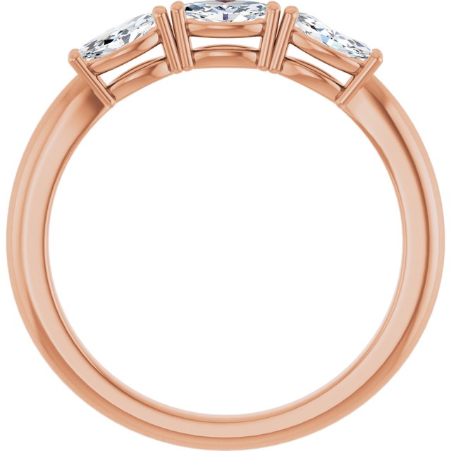 14K Rose 1/2 CTW Lab-Grown Diamond Anniversary Band