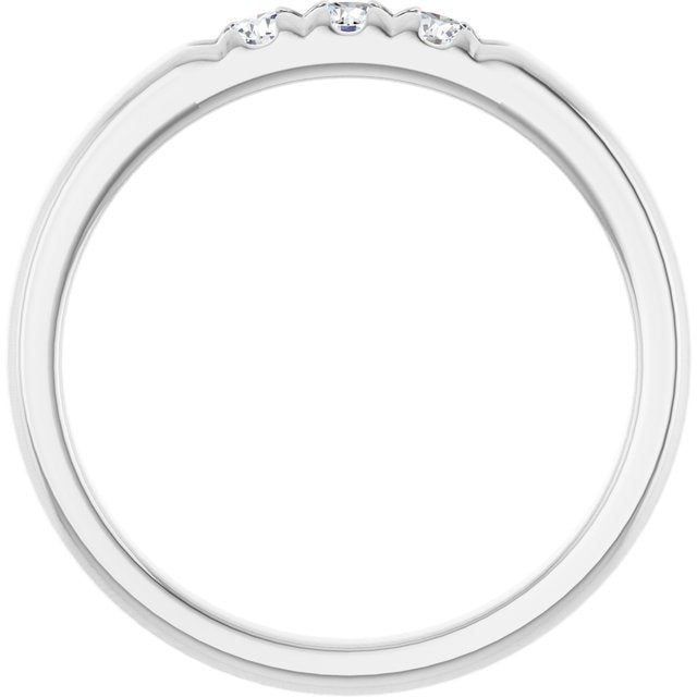 14K White 1/5 CTW Lab-Grown Diamond Anniversary Band