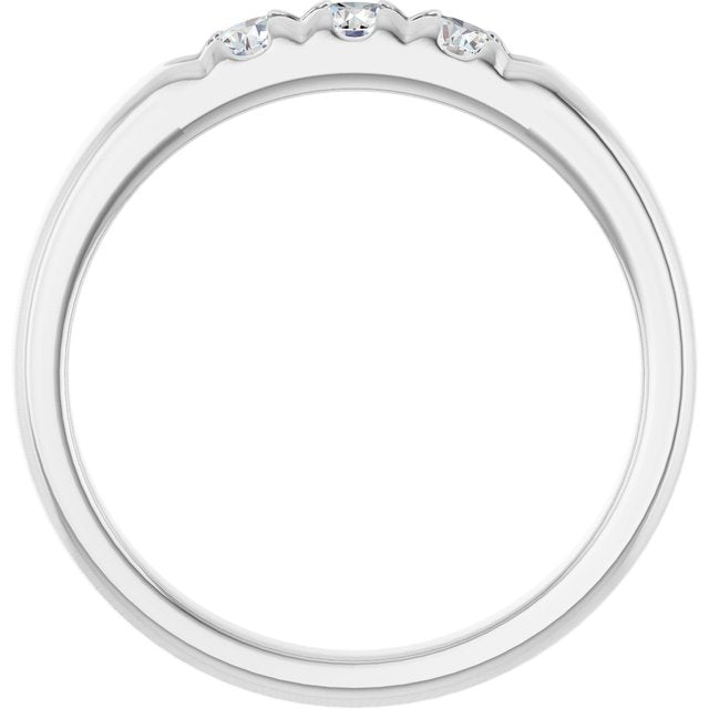 Platinum 1/3 CTW Lab-Grown Diamond Anniversary Band