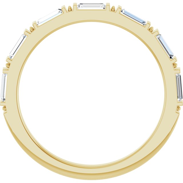 14K Yellow 3/8 CTW Lab-Grown Diamond Anniversary Band