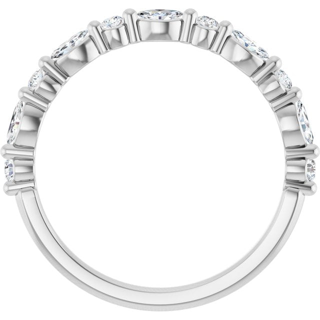 Platinum 1/4 CTW Lab-Grown Diamond Anniversary Band
