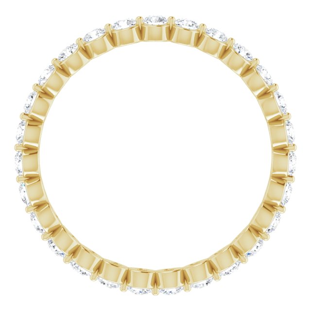 14K Yellow 3/4 CTW Lab-Grown Diamond Eternity Band