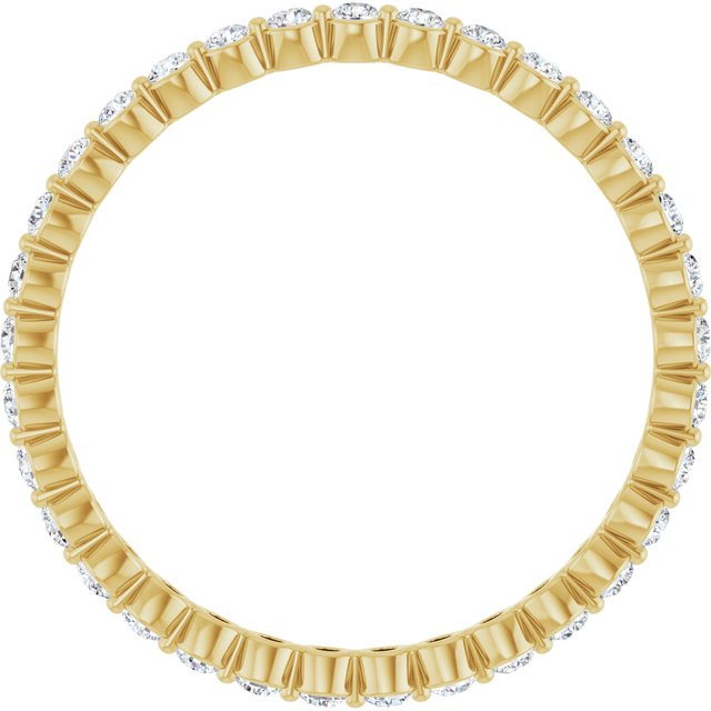 14K Yellow 1/2 CTW Lab-Grown Diamond Eternity Band