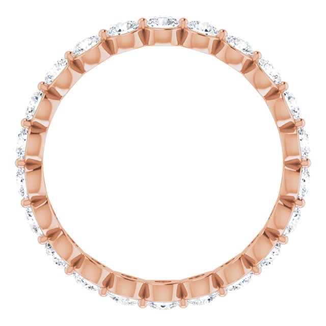 14K Rose 1 1/3 CTW Lab-Grown Diamond Eternity Band