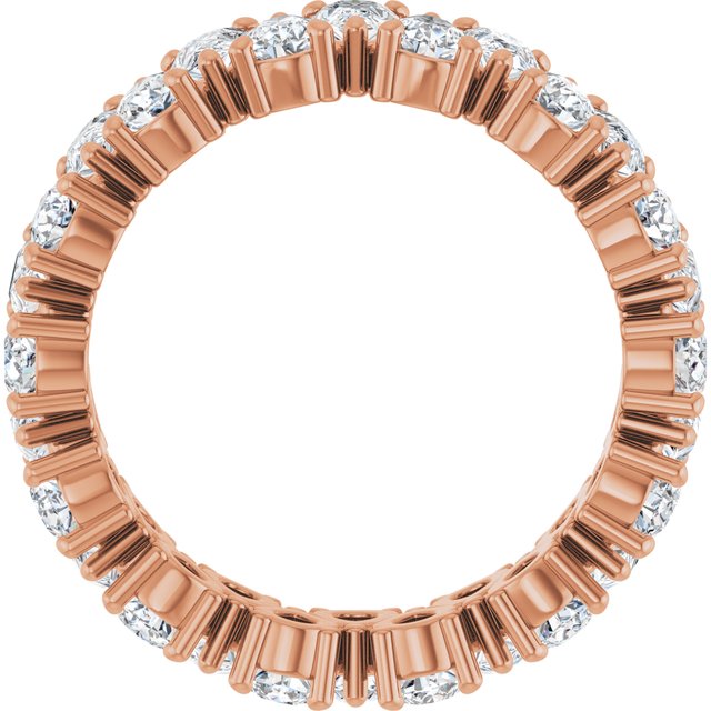 14K Rose 3 9/10 CTW Lab-Grown Diamond Eternity Band