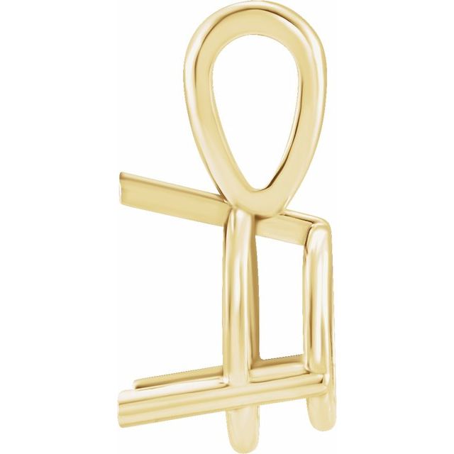 14K Yellow 5/8 CT Lab-Grown Diamond Pendant