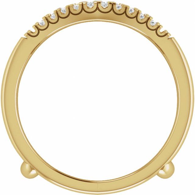14K Yellow 1 CTW Lab-Grown Diamond Ring Guard