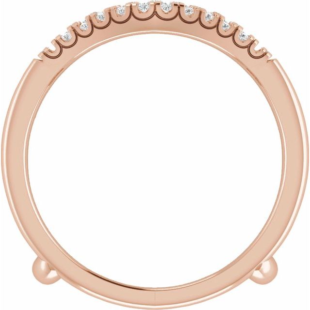 14K Rose 1 CTW Lab-Grown Diamond Ring Guard