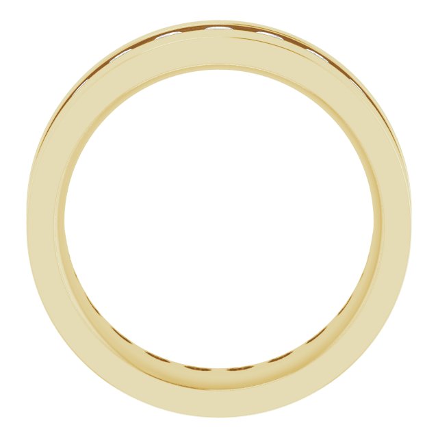 14K Yellow 3/4 CTW Lab-Grown Diamond Band