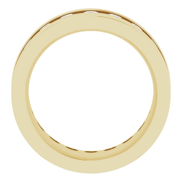 14K Yellow 3/4 CTW Lab-Grown Diamond Band