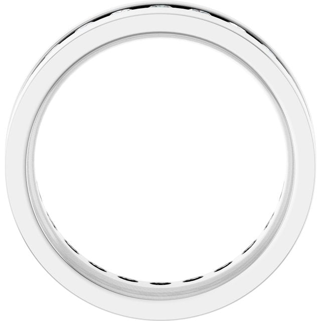 14K White 3/4 CTW Lab-Grown Diamond Band