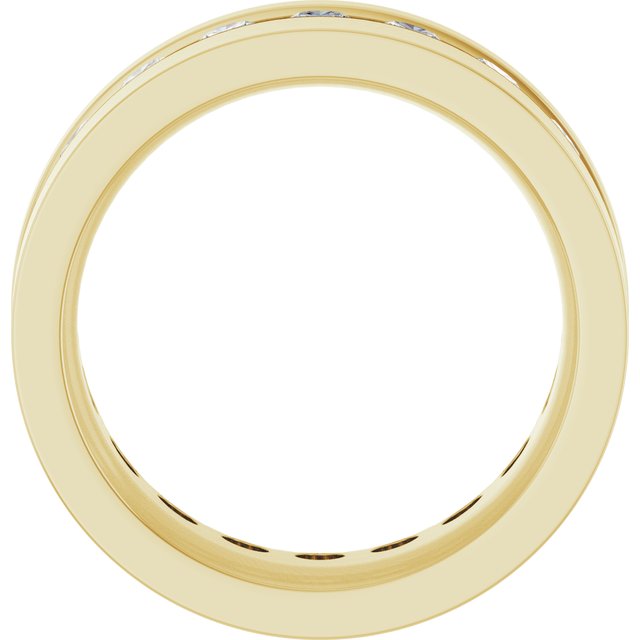 14K Yellow 3/4 CTW Lab-Grown Diamond Band