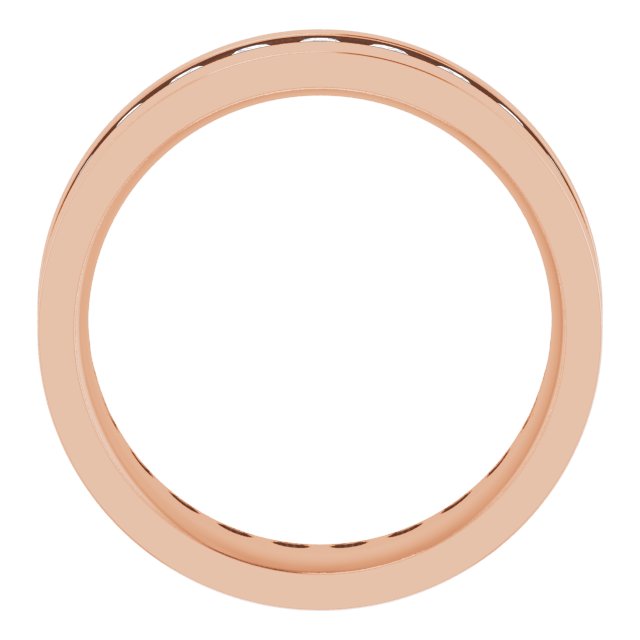 14K Rose 3/4 CTW Lab-Grown Diamond Band
