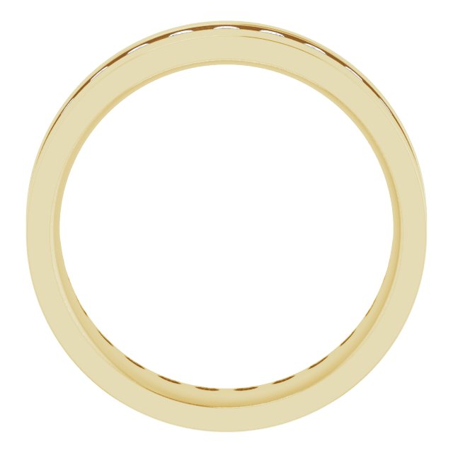 14K Yellow 3/4 CTW Lab-Grown Diamond Band