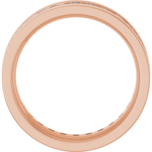 14K Rose 1 1/3 CTW Lab-Grown Diamond Band
