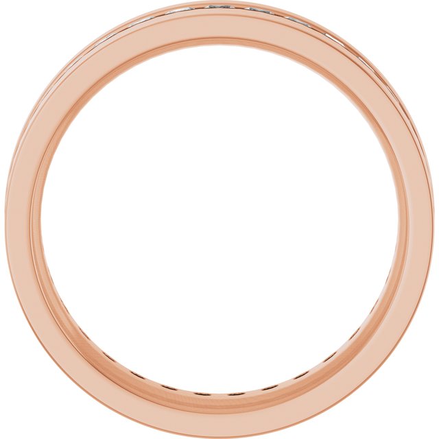 14K Rose 1 1/2 CTW Lab-Grown Diamond Band