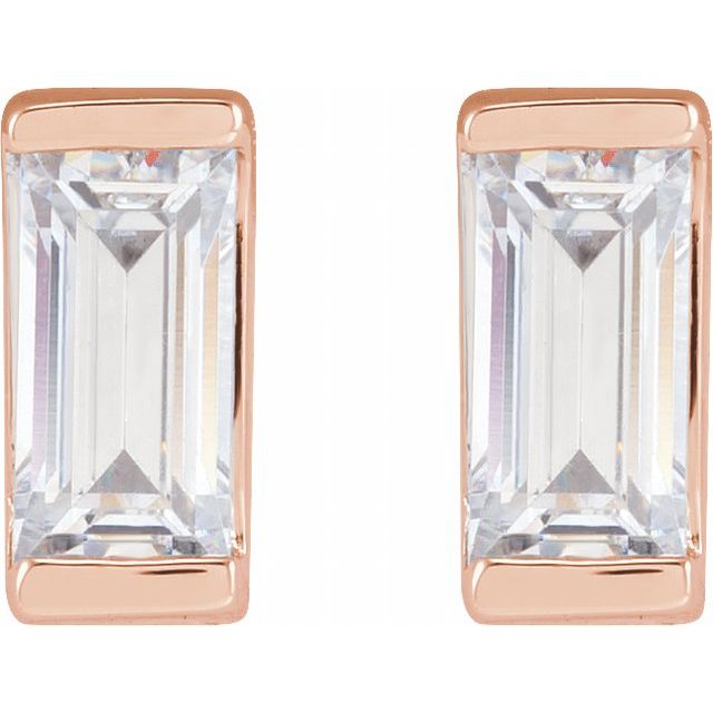 14K Rose 3/8 CTW Lab-Grown Diamond Earrings