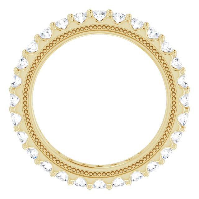 14K Yellow 7/8 CTW Lab-Grown Diamond Eternity Band Size 4