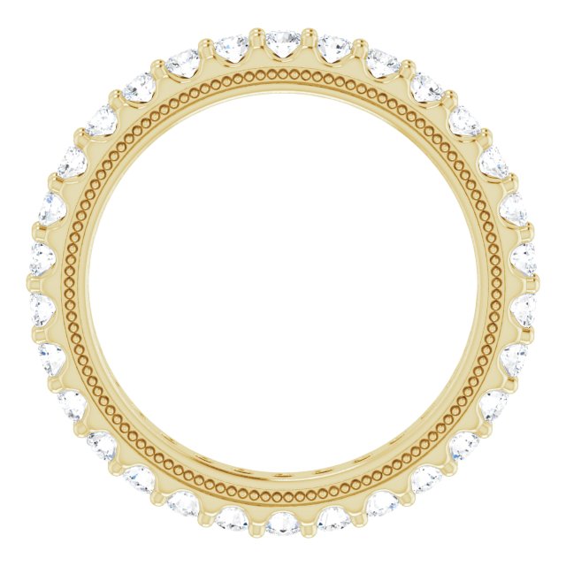 14K Yellow 9/10 CTW Lab-Grown Diamond Eternity Band Size 6