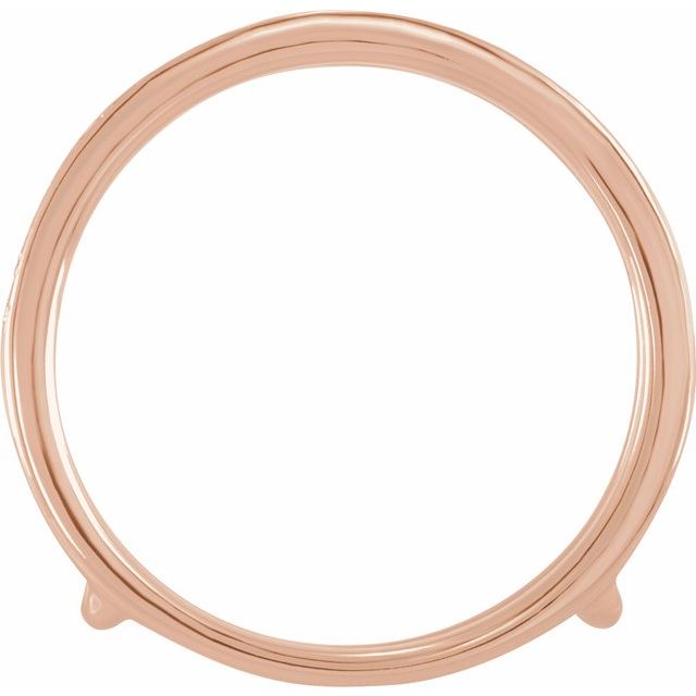 14K Rose 1/5 CTW Lab Grown Diamond Ring Guard