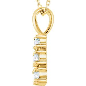 14K Yellow 1/3 CTW Lab-Grown Diamond 18" Necklace