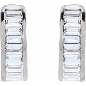 14K White 3/4 CTW Lab-Grown Diamond Ear Cuff