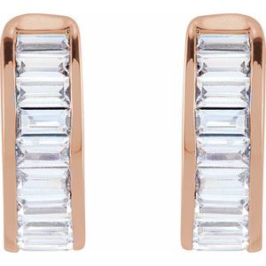 14K Rose 3/4 CTW Lab-Grown Diamond Ear Cuff
