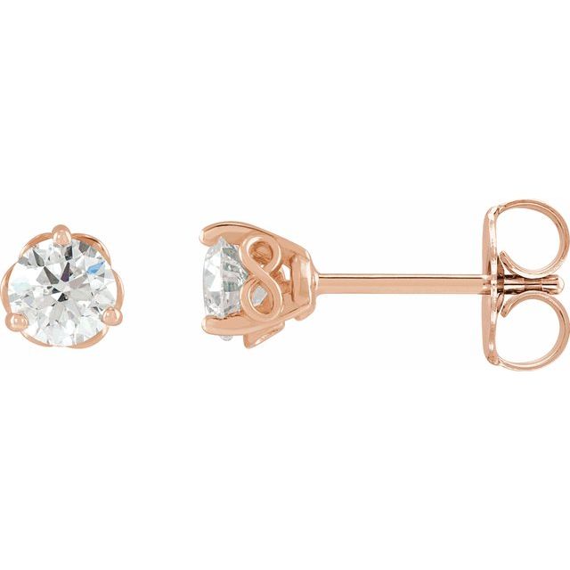 Round 1/2 CTW Lab-Grown Diamond Infinity-Inspired Earrings