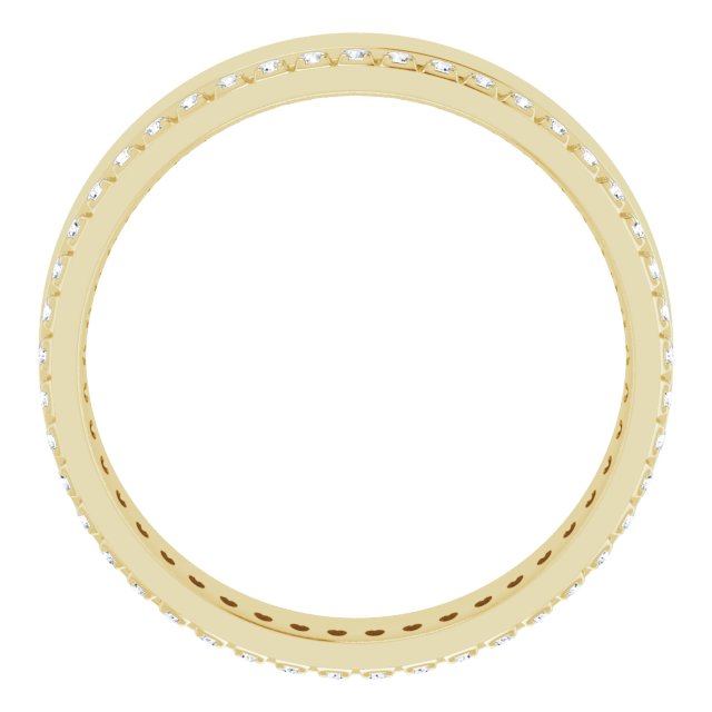 14K Yellow 1/3 CTW Lab-Grown Diamond Accented Band Size 11.5