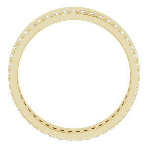 14K Yellow 1/3 CTW Lab-Grown Diamond Accented Band Size 11.5