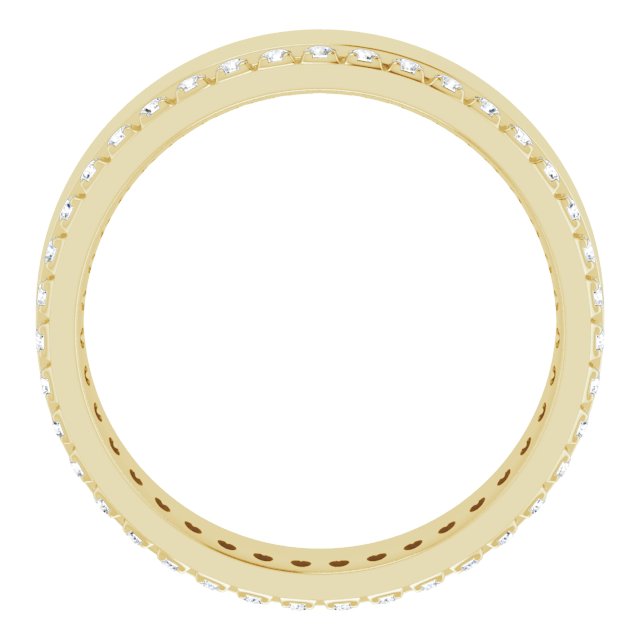 14K Yellow 1/3 CTW Lab-Grown Diamond Accented Band Size 8