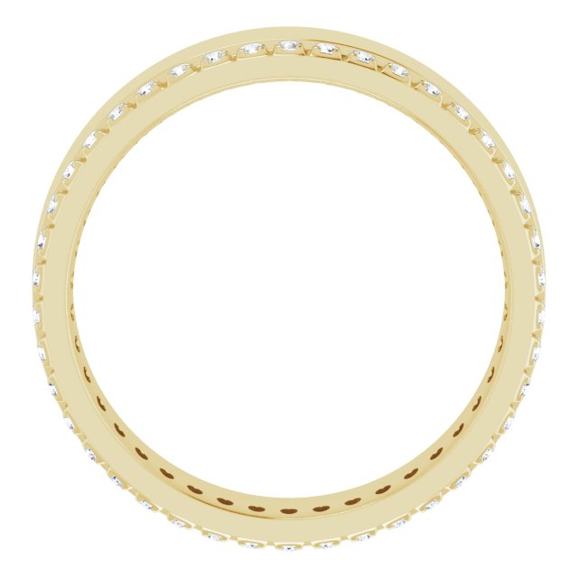 14K Yellow 1/3 CTW Lab-Grown Diamond Accented Band Size 9.5